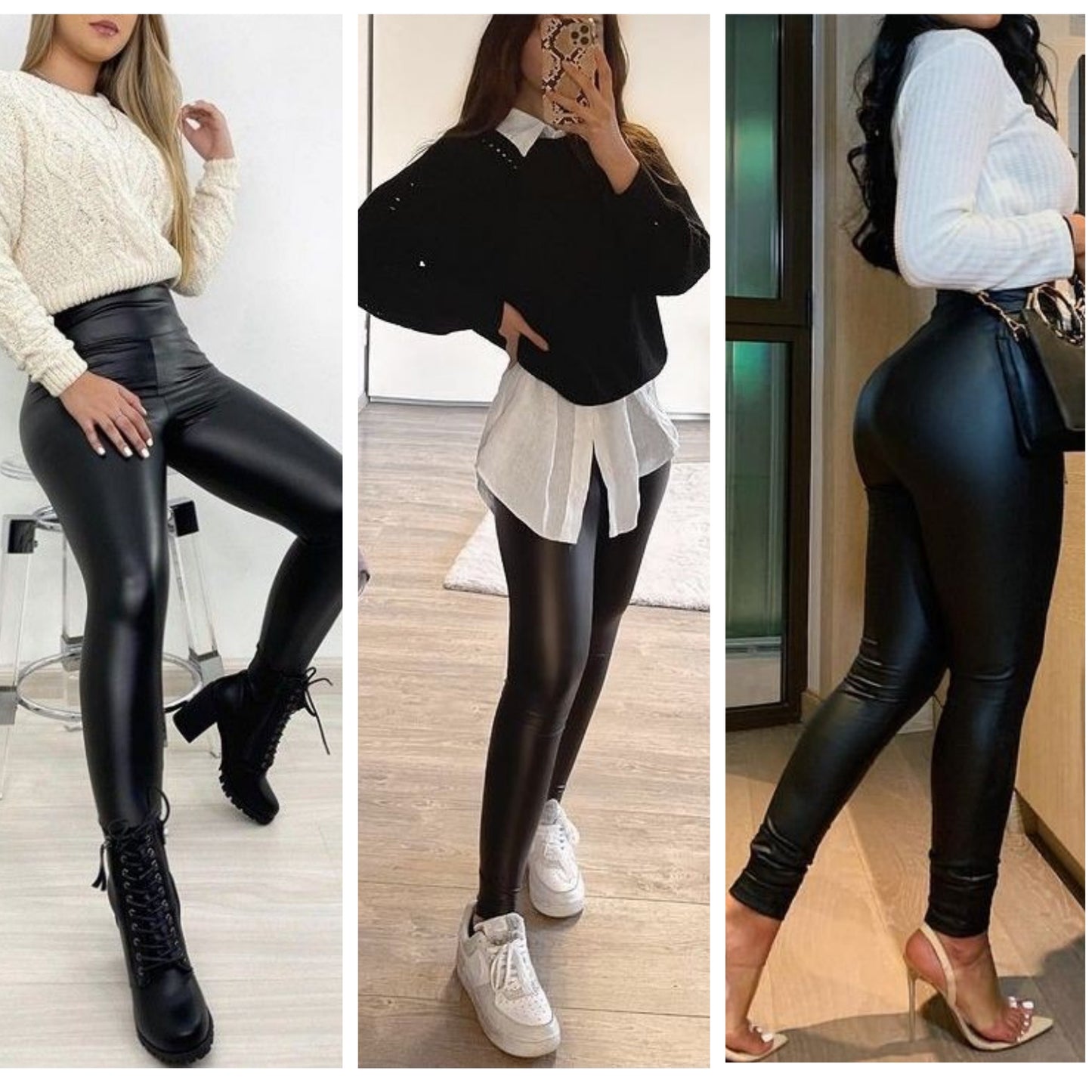 Dama Leggins imitación cuero