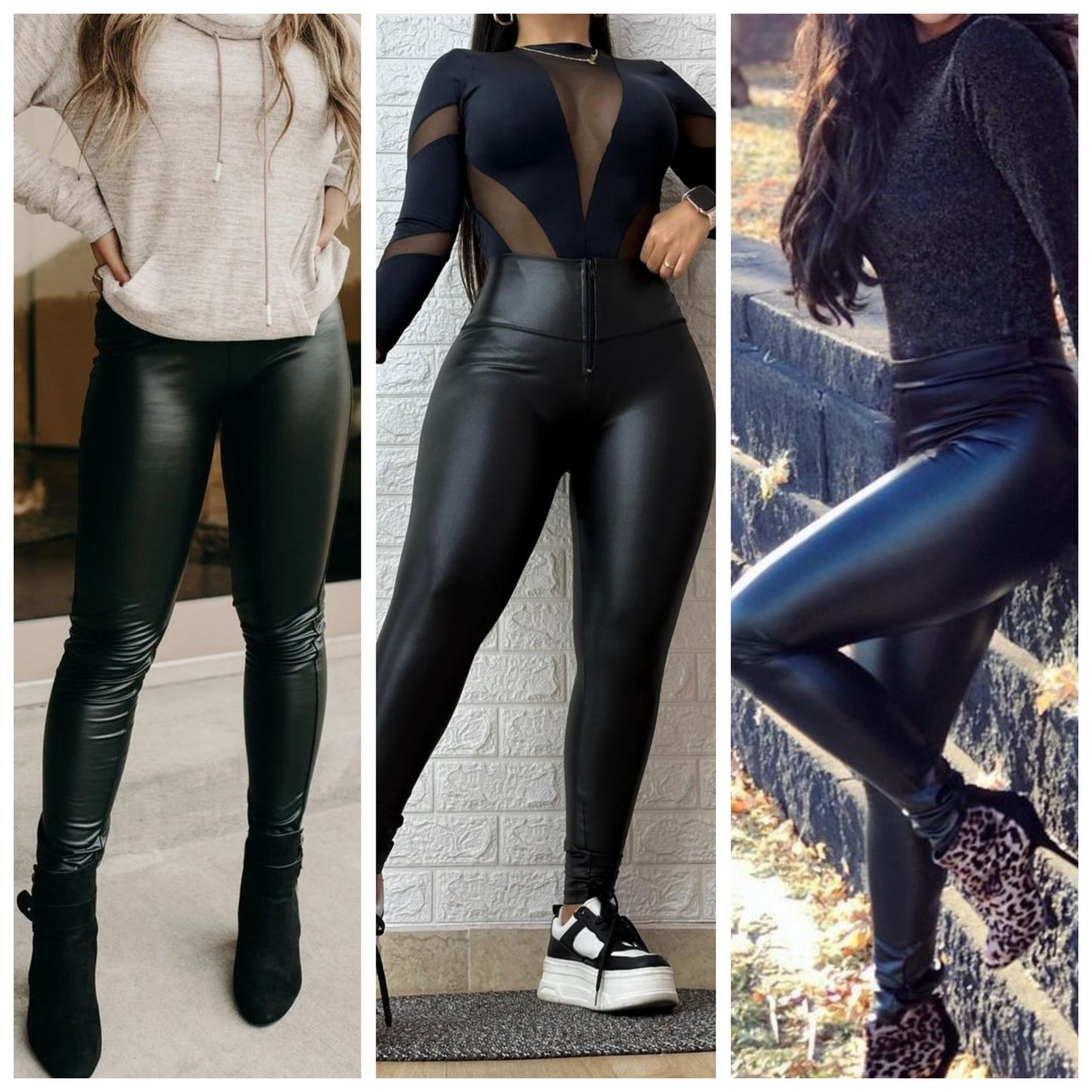 Dama Leggins imitación cuero